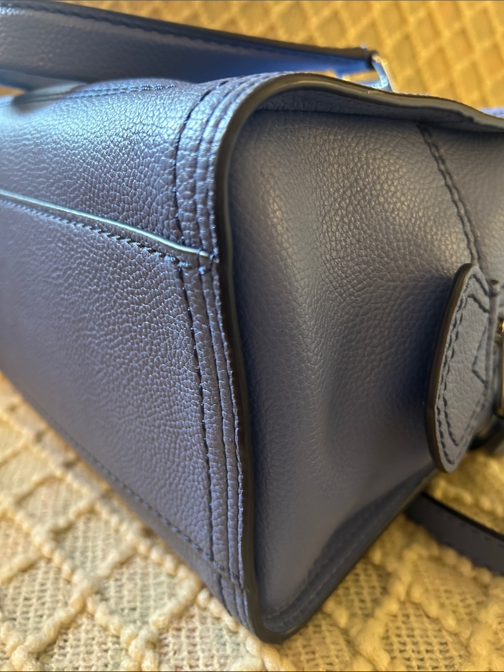 Marc Jacobs Blue Pebbled Leather Large Cruiser Satchel Excellent Condition! - Picture 6 of 14